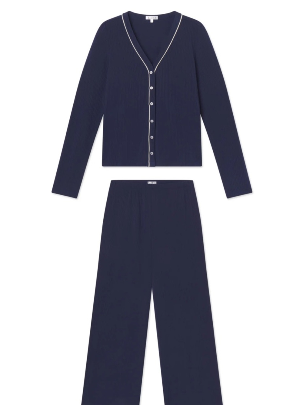 NWT Lake Dream Modal Reverie Long Long PJ Set/ English Navy/ XS